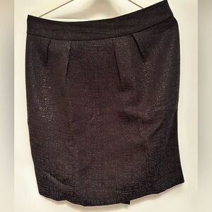 Banana Republic shinny black pencil skirt